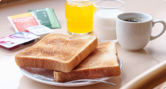 画像：無料朝食